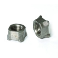 M12 Carbon Steel 08A 12A 1010 Plain Stainless Steel 304 316 Four Welding Point Square Welding Nut